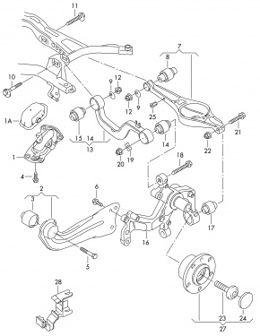 Болт Volkswagen Passat B7 2.5 USA CBUA 2011-2015 N 10170804 00-00004415