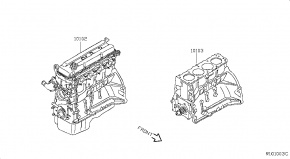 Двигатель голый 48тыс пробег гарантия Nissan Rogue AWD QR25DE 2014- 101024BA0A 101024BA0B 00-00004941