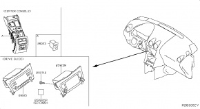 Магнитола Nissan Rogue AWD QR25DE 2014- 281854BA0C 00-00004907
