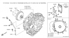 Кронштейн блока управления АКПП Nissan Rogue AWD QR25DE 2014- 310434BA0A 00-00004865