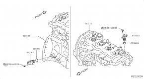 Датчик положения распредвала (фаз) Nissan Rogue AWD QR25DE 2014- 23731JA11B 00-00004894