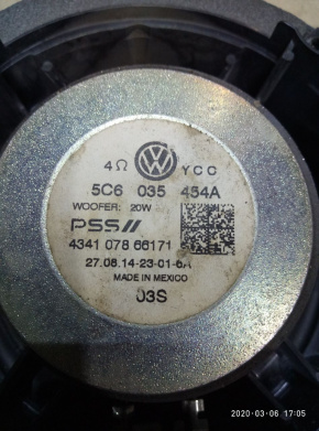 Динамик дверной зад прав Volkswagen Passat B7 2.5 1.8 USA 2011-2015
