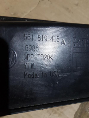 Водоотводящий щиток жабо (пластик) Volkswagen Passat B7 2.5 USA CBTA 2011, 561819415, 561819415A9B9, 561819415A