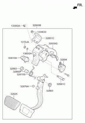 Датчик педали тормоза Kia Optima JF Hybrid PLUG-IN 2,0 2016-2019 32894E6000 00-00007671