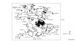 Реостат печки Nissan Rogue AWD QR25DE 2014- 277613SB0A 00-00004952