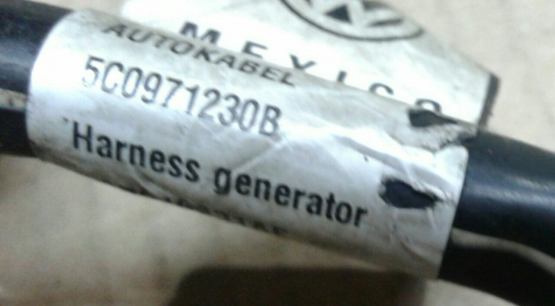 Жгут проводов генератора Volkswagen Passat B7 2.5 USA CBTA 2011-2014 5C0971230B